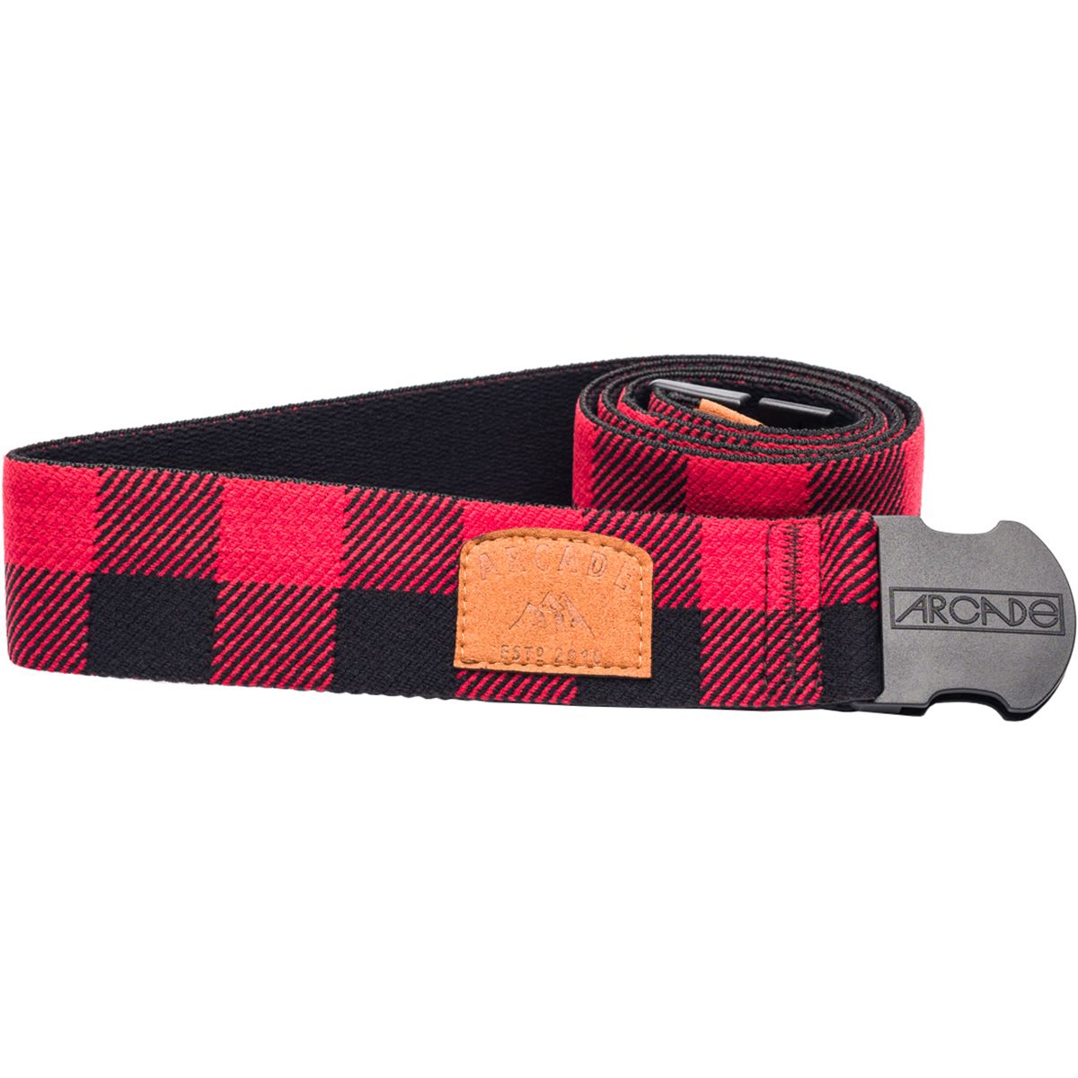 Arcade Atwood Belt Black/Red Buffalo Check, One Size