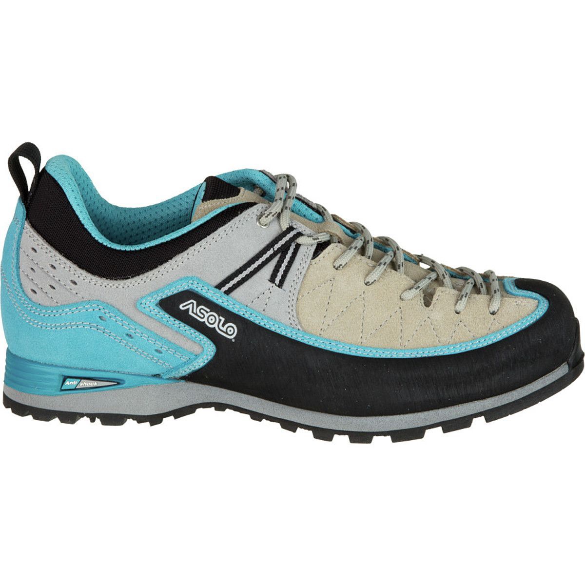 Asolo Salyan Approach Shoe - Womens Sand/Blue Atoll, 6.5
