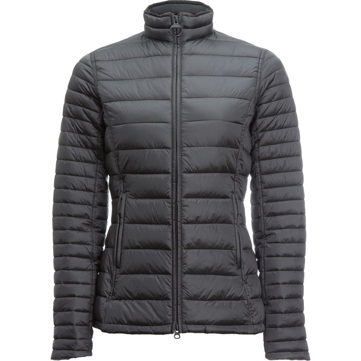 Barbour Clyde Short Baffle Quilt Jacket - Ash Grey