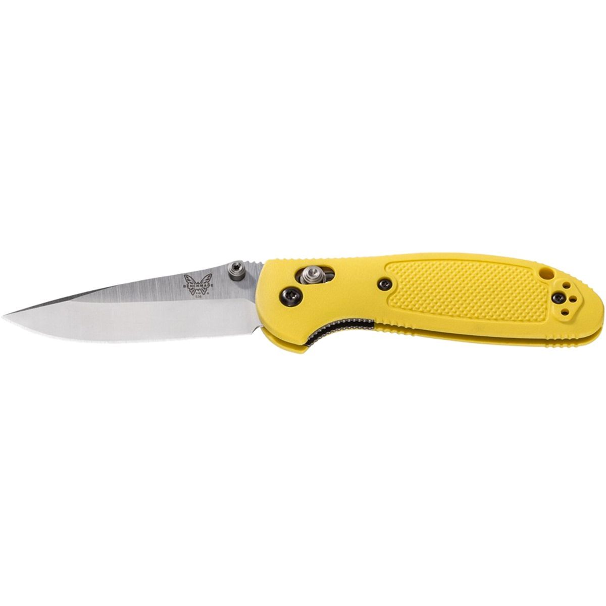 Benchmade 556 MiniGriptilian Knife Yellow/Plain Edge Silver, One