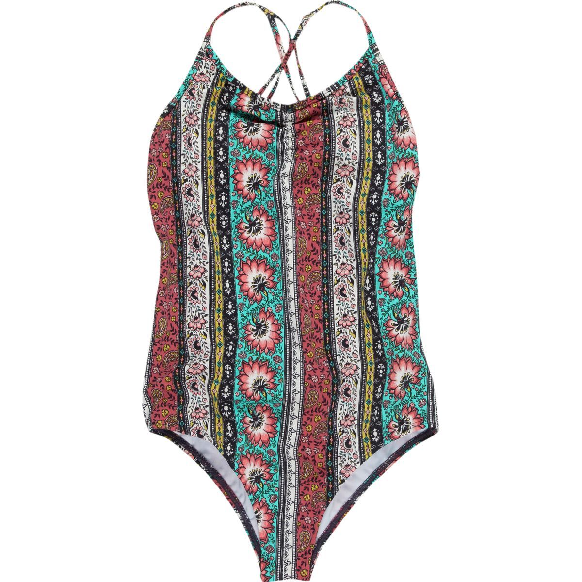 Billabong Hippy Ditsy One-Piece Swimsuit - Girls