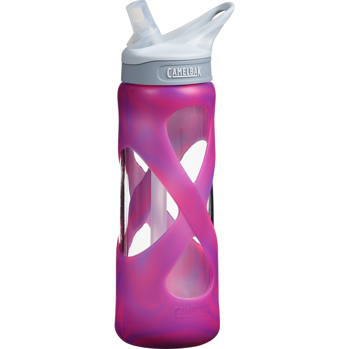 CamelBak Eddy Glass Water Bottle - .7L Purple/Pink Swirl, One Size