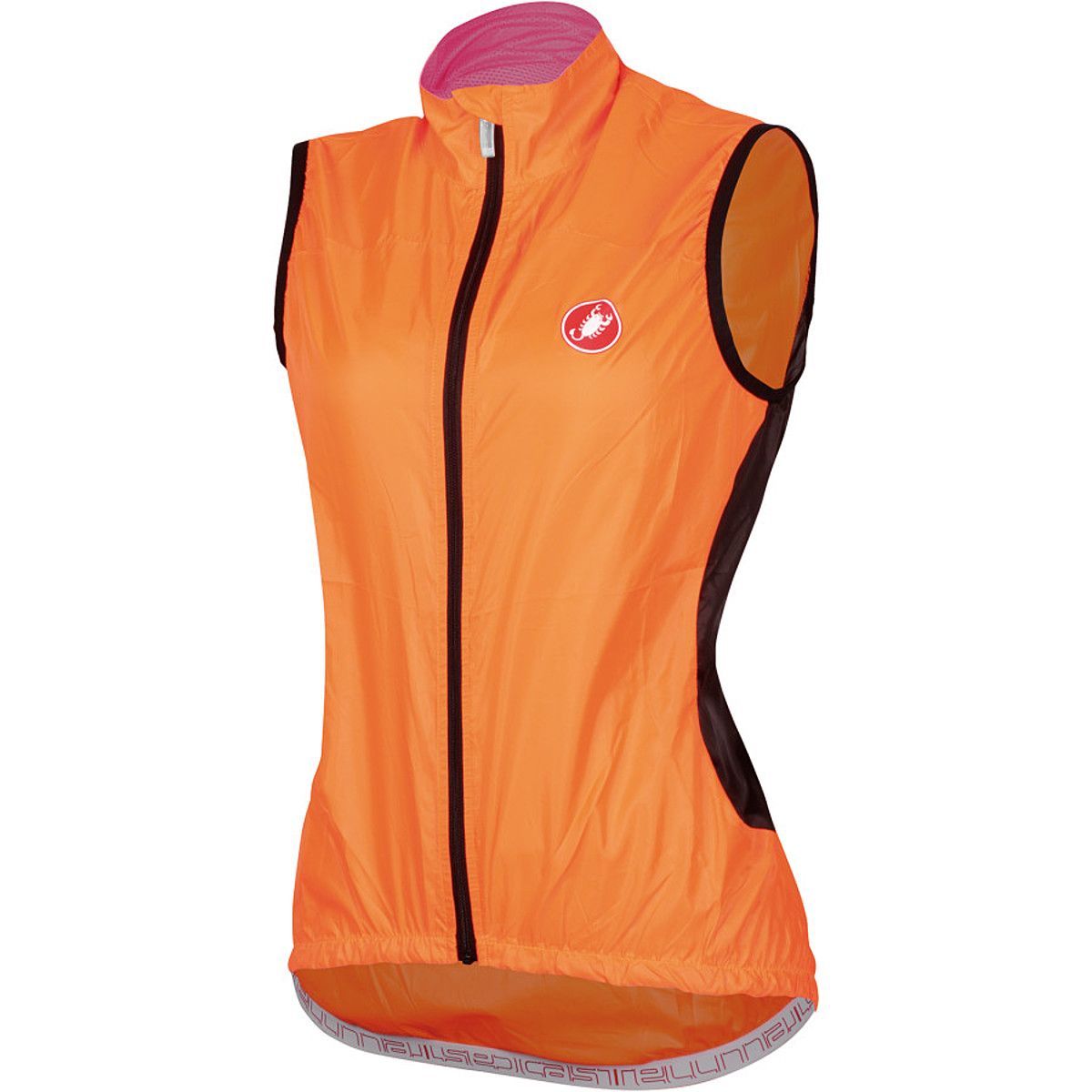Castelli Velo Vest - Womens Orange Fluo, XS
