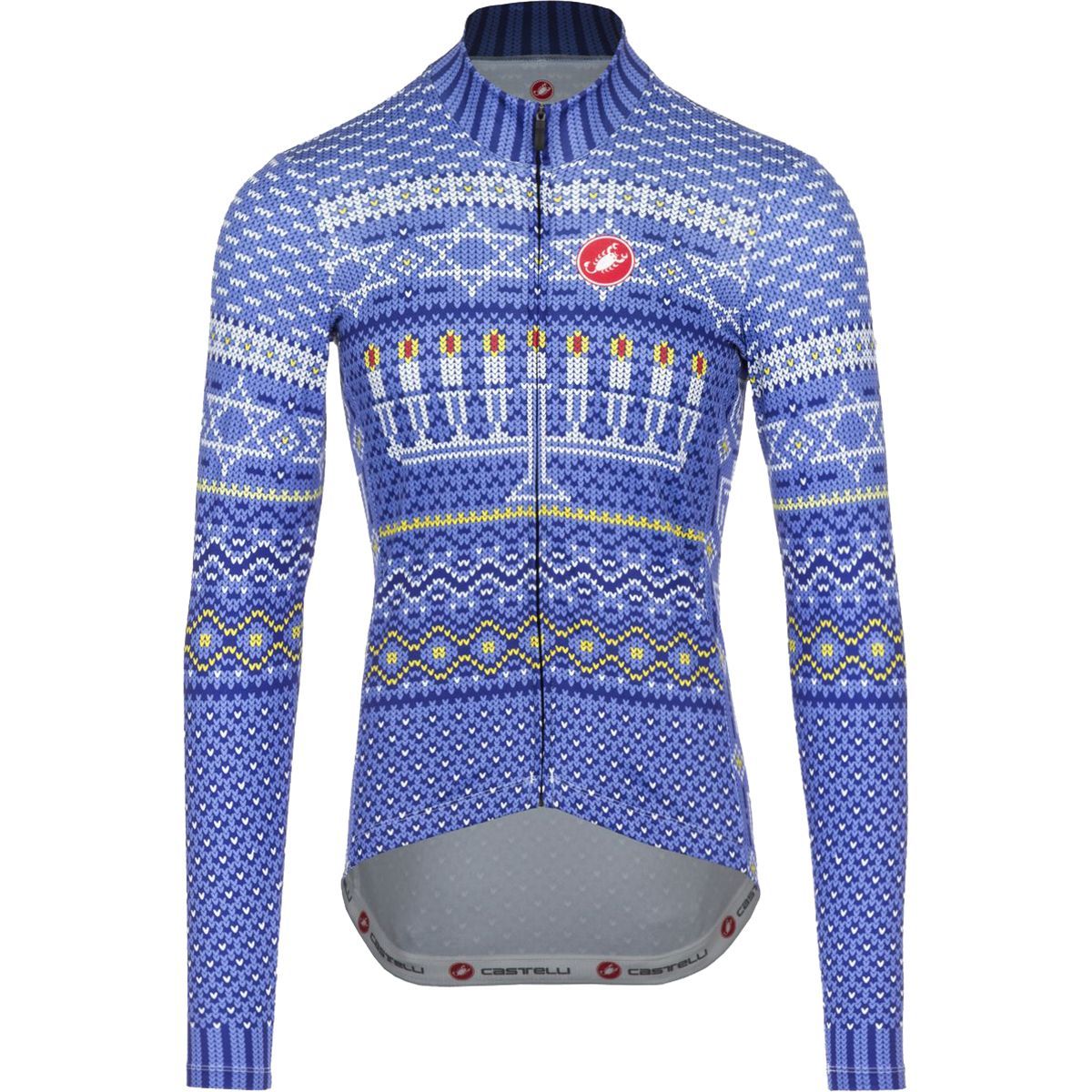 Castelli Hanukkah Sweater Jersey - Long-Sleeve - Mens Blue, XL