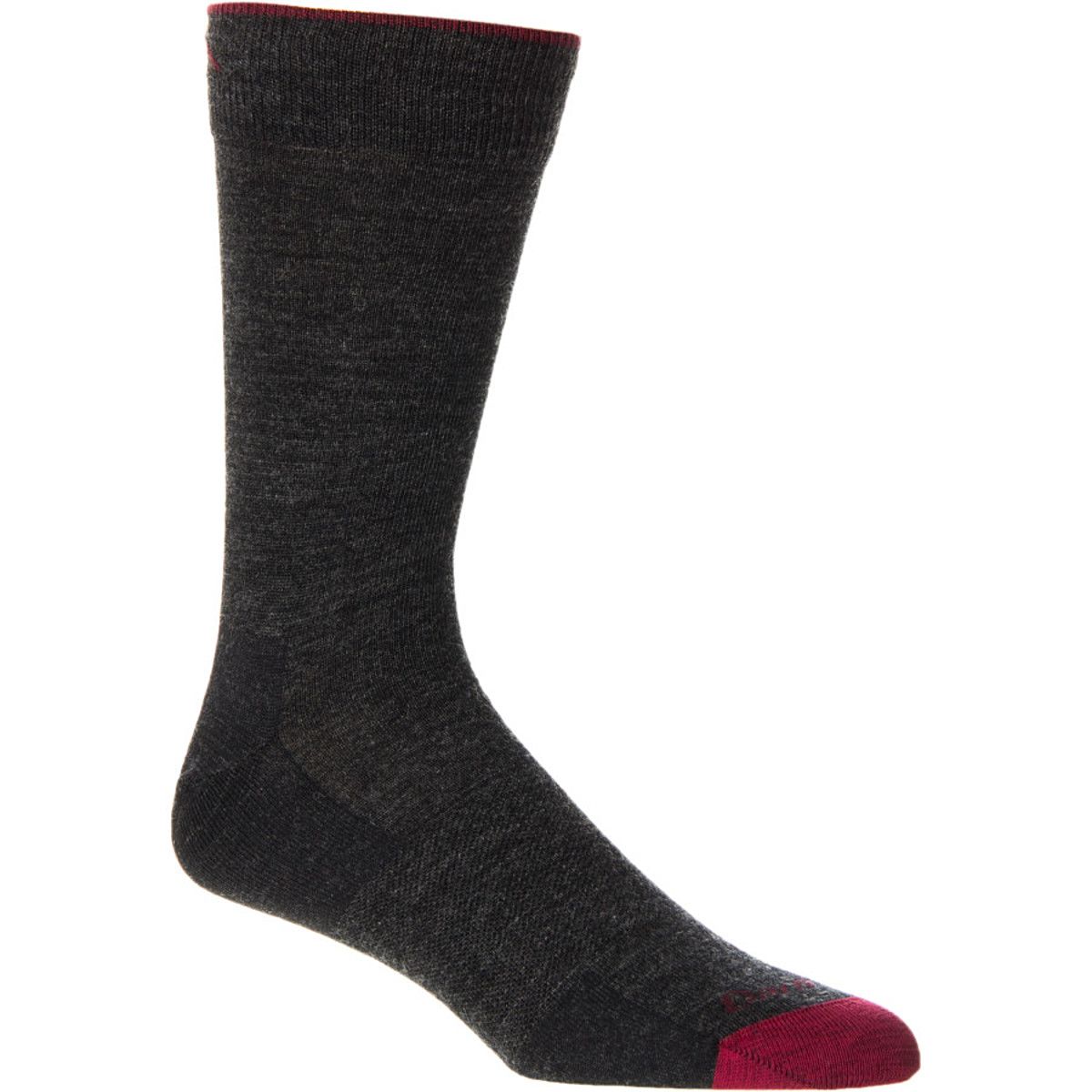 Darn Tough Merino Wool Solid Crew Sock Charcoal, M