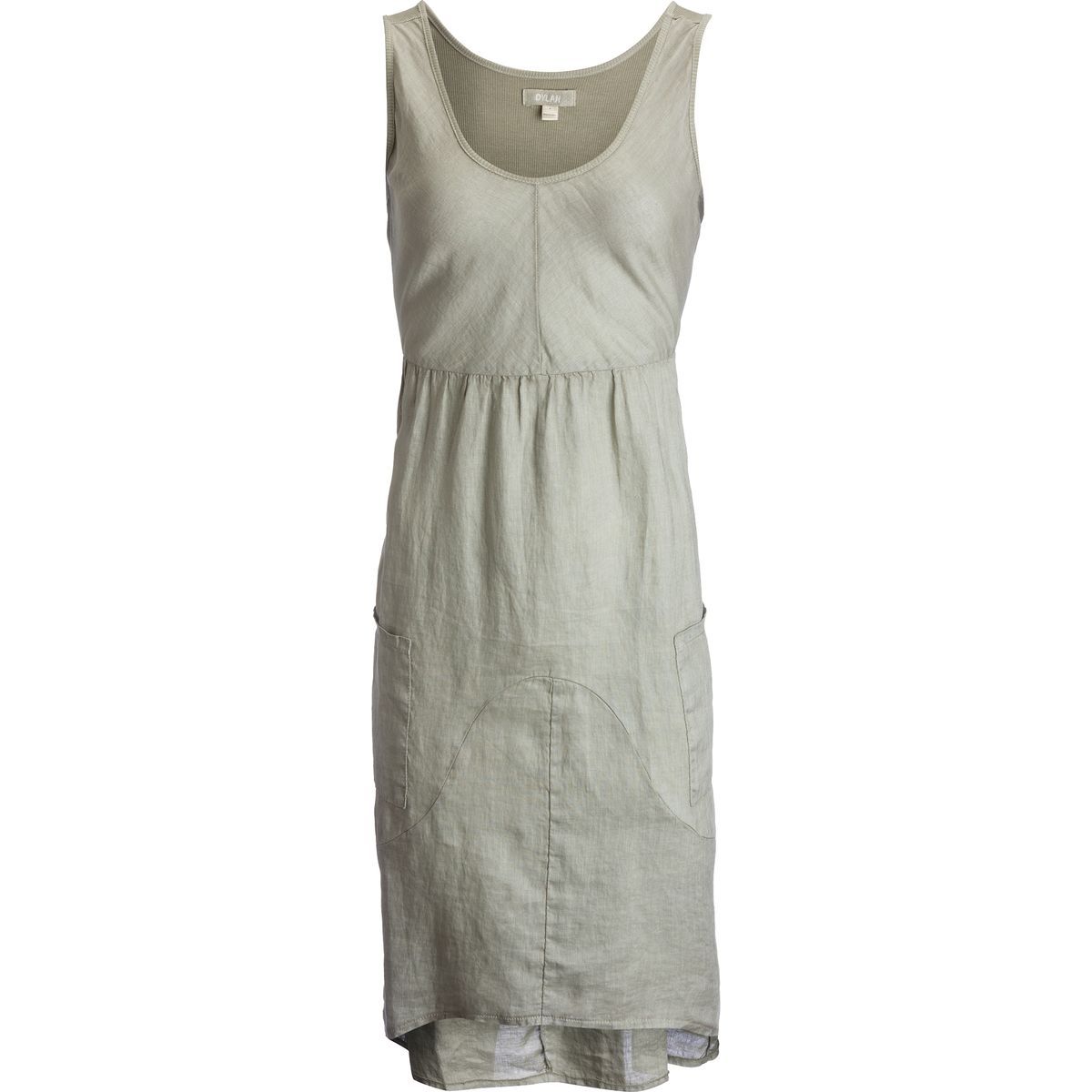 Dylan Rib Knit & Linen Tank Dress - Women