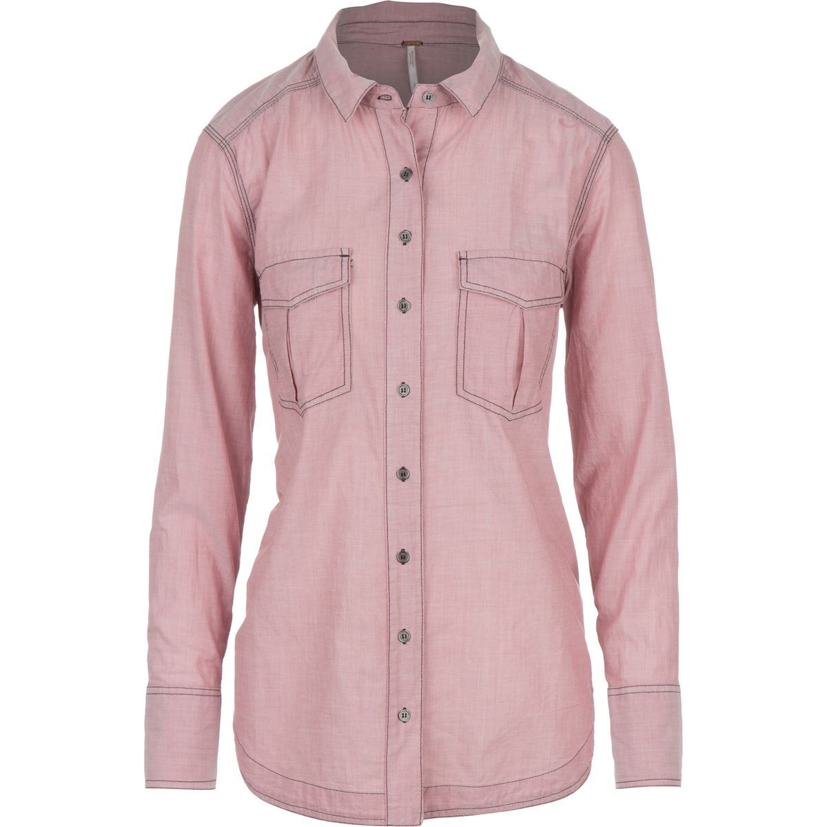 Free People Indigo Voile Last Chance Shirt - Long-Sleeve - Women