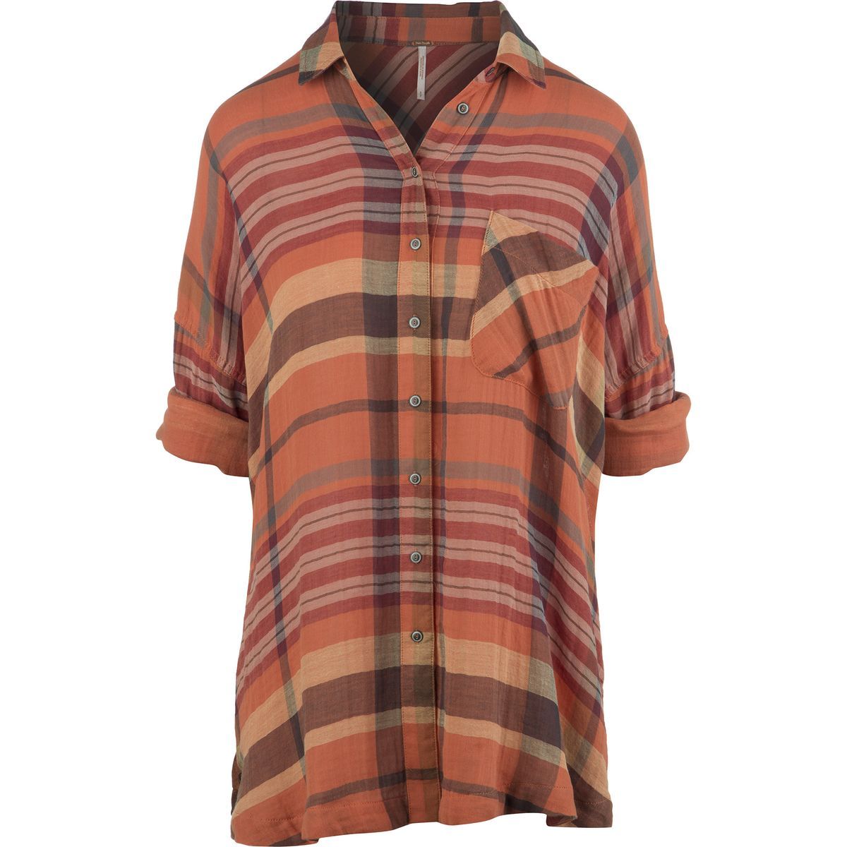 Free People Year Round Plaid Button-Down Shirt - Women