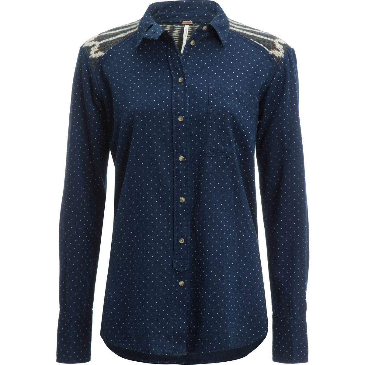 Free People Sage Sweater Buttondown Shirt - Women