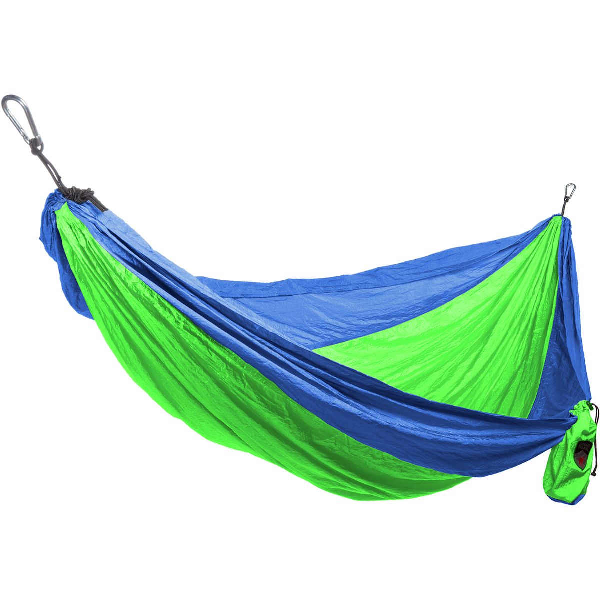 Grand Trunk Single Parachute Hammock Blue/Lime Green, One 
