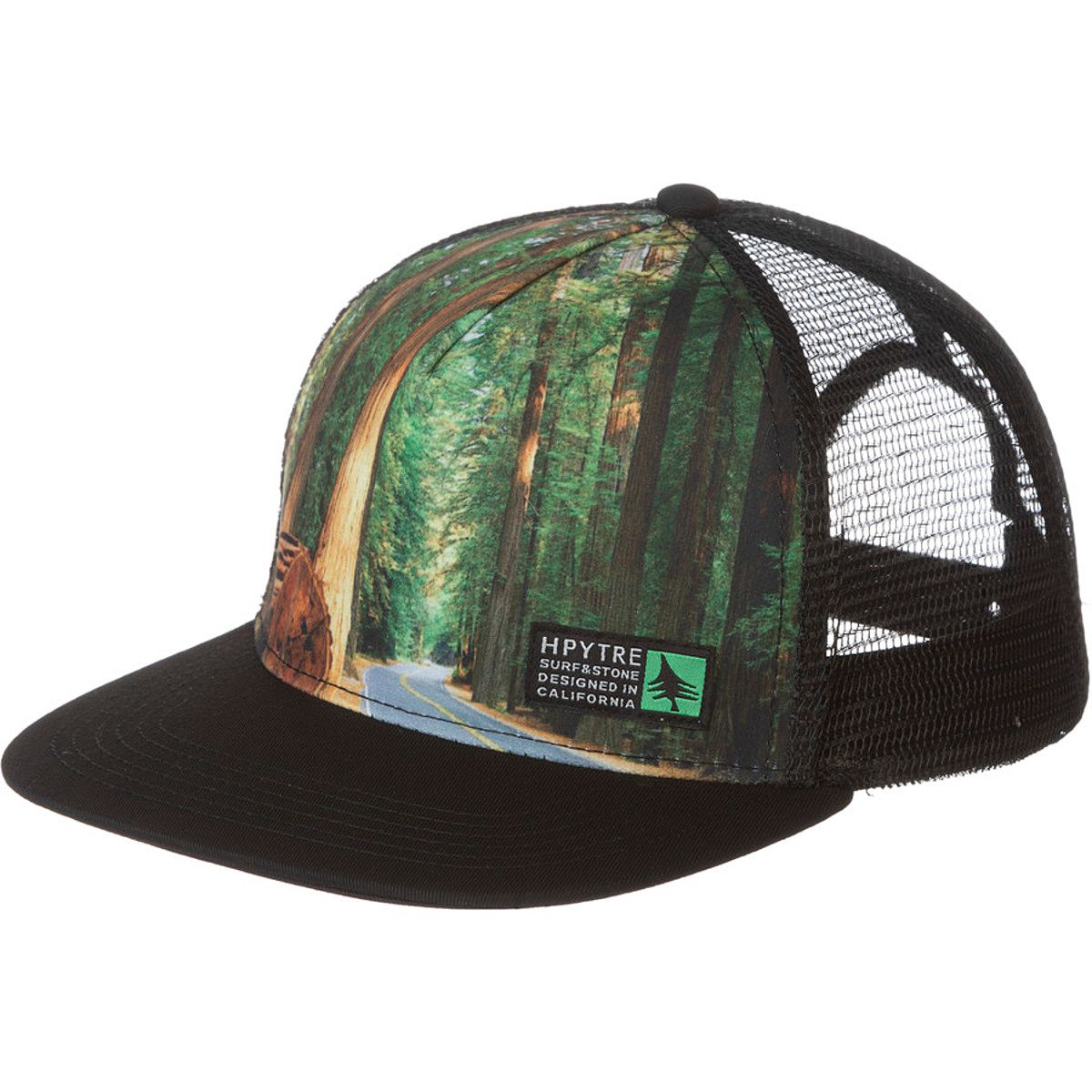 Hippy Tree Photo Snapback Trucker Hat