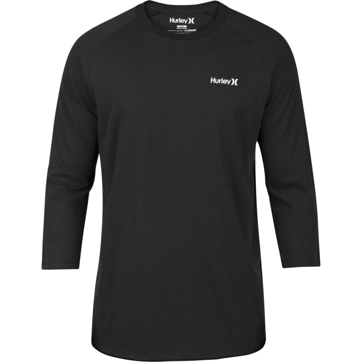 Hurley One & Only Dri-Fit Raglan 3/4-Sleeve T-Shirt - Men