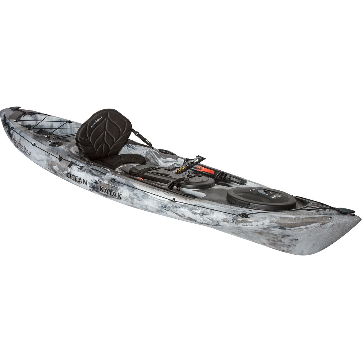 Color:Urban Camo:Ocean Kayak Trident 11 Angler Kayak - Sit-On-Top