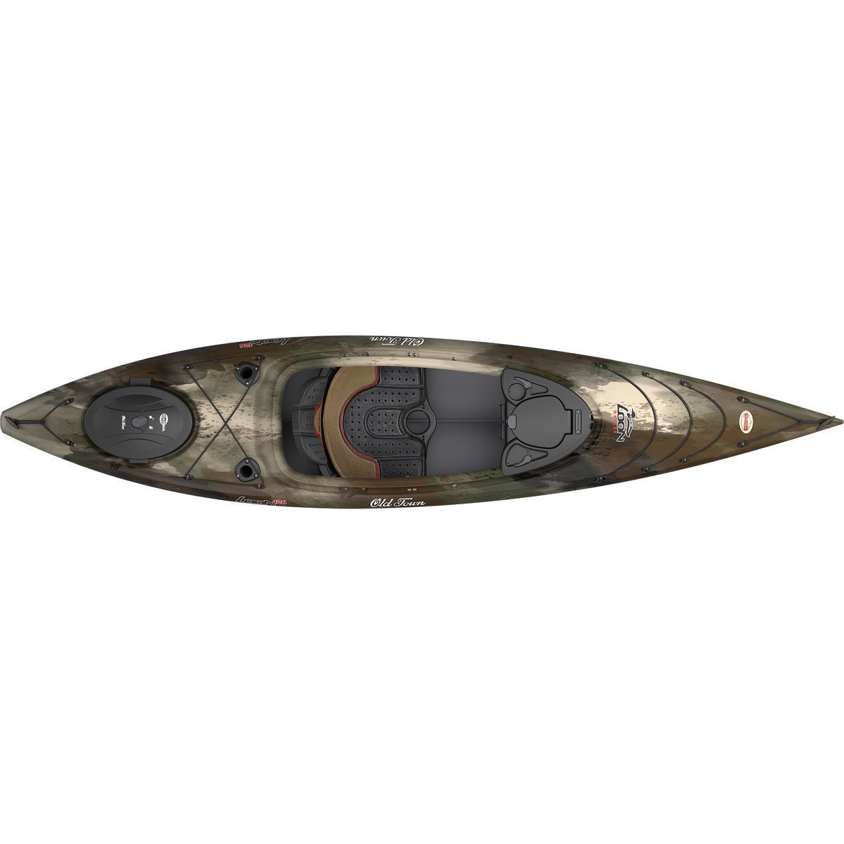 Color:Brown Camo:Old Town Loon 126 Angler Kayak