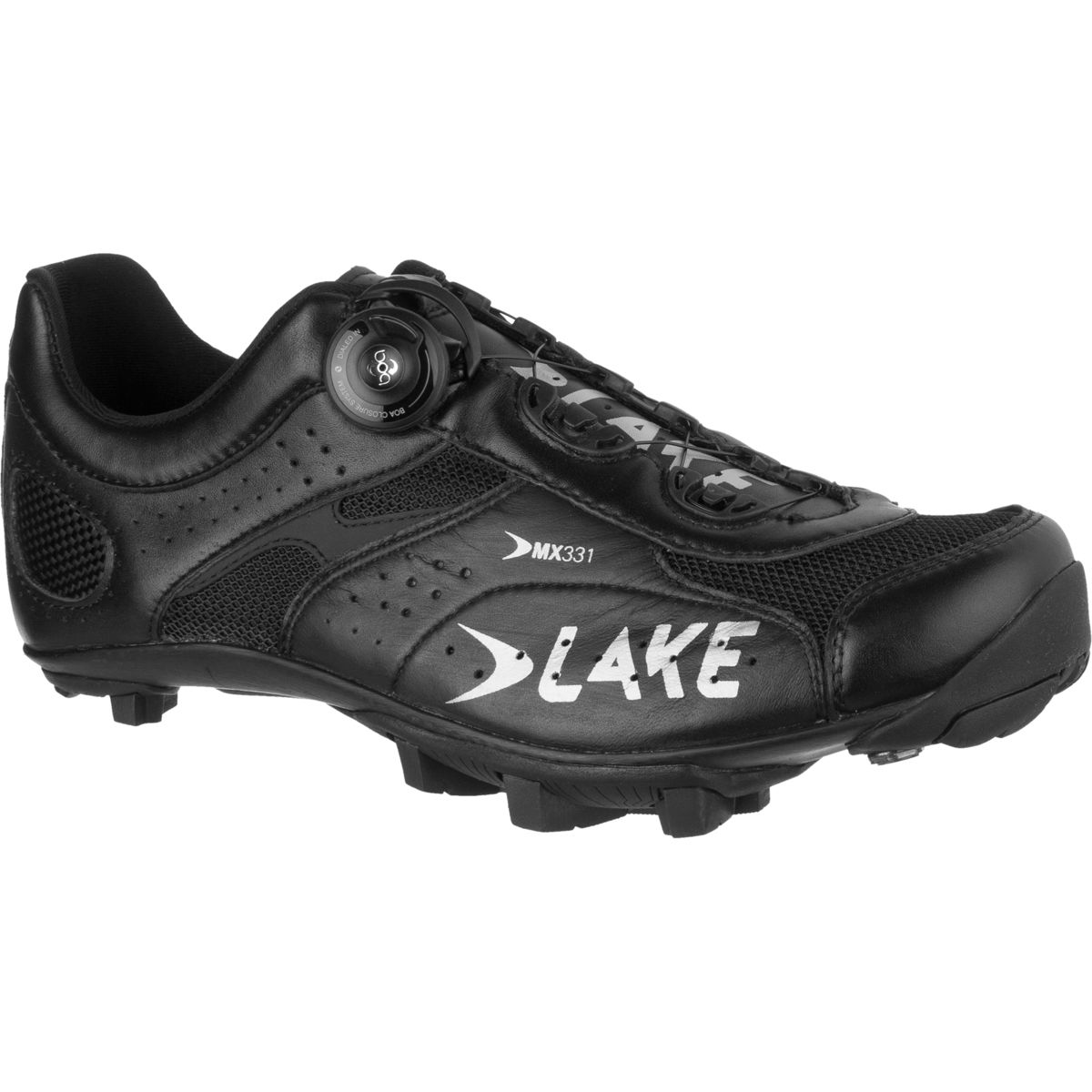 Lake MX331 Shoe - Men's Black/Silver, 40.0