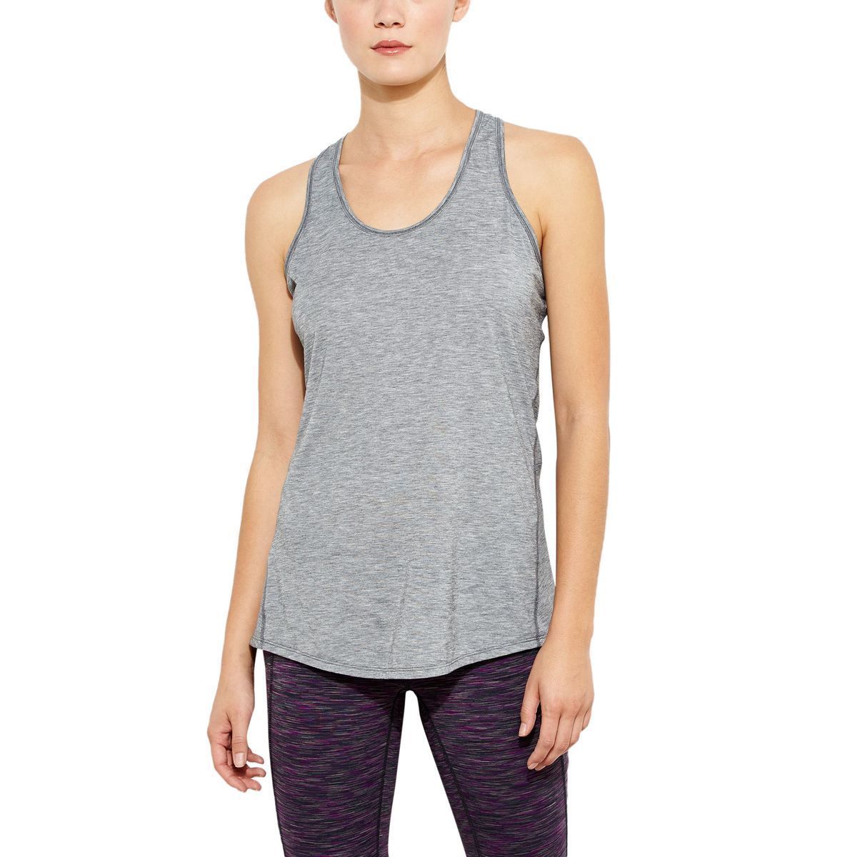 Lucy Workout Racerback Tank Top - Womens Asphalt Heather, XS