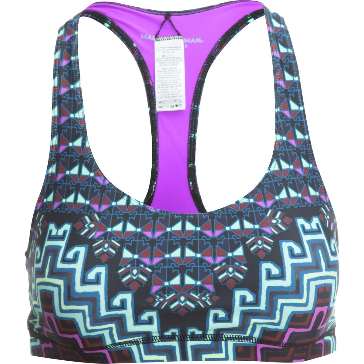 Mara Hoffman Rugs Racerback Mesh Sports Bra - Women