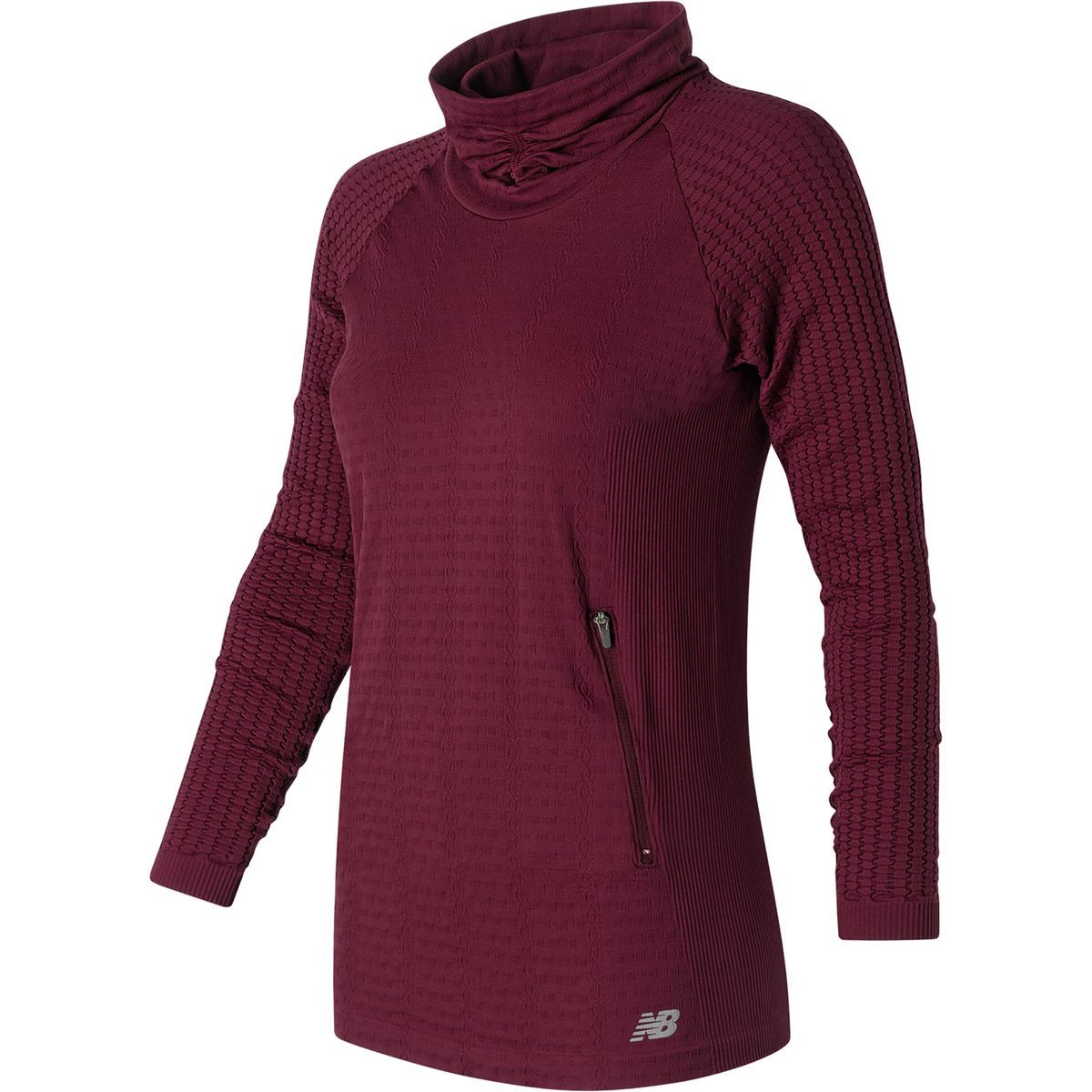New Balance M4M Seamless Cable Pullover - Long-Sleeve - Women