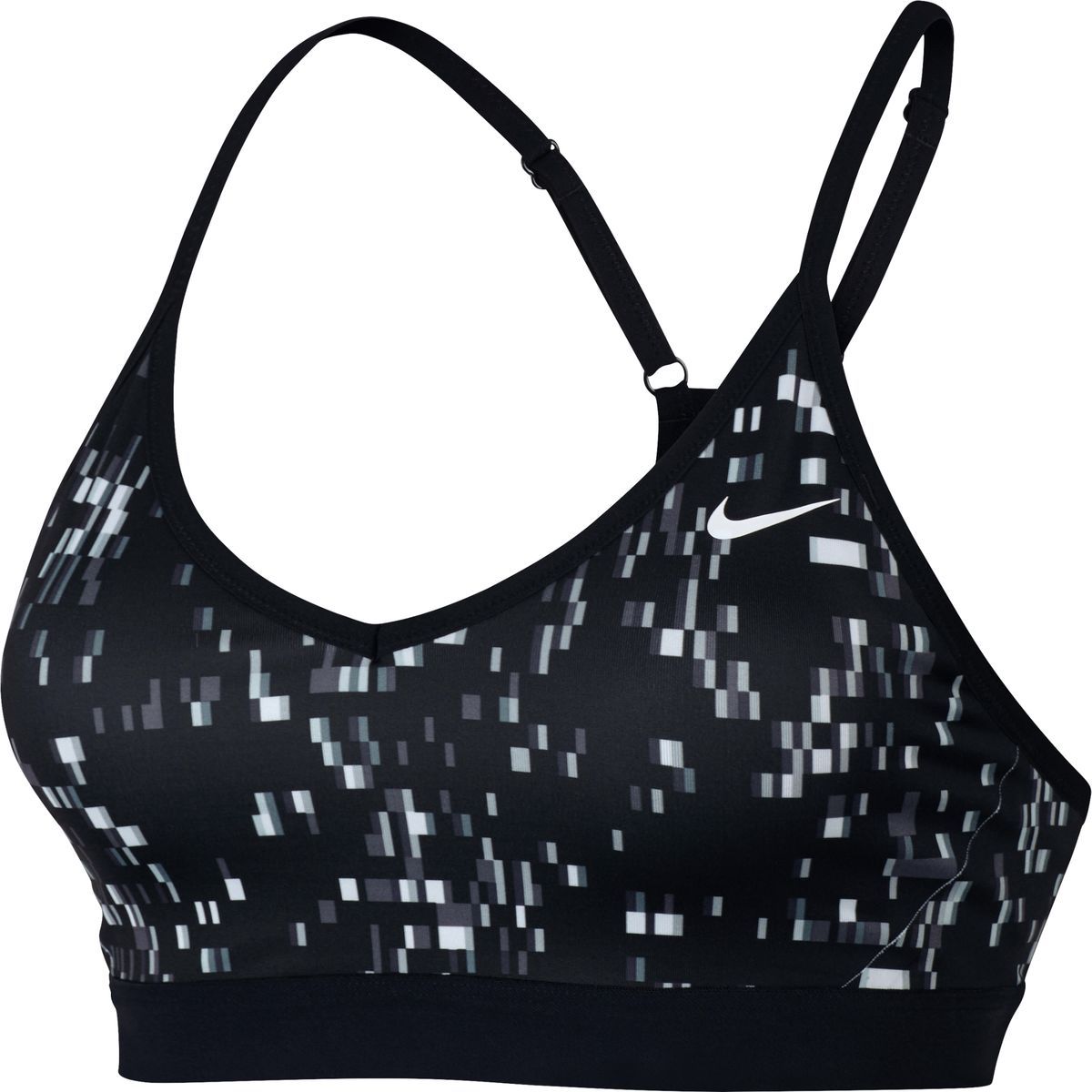 Nike Pro Indy Sports Bra Womens White Black Black White S
