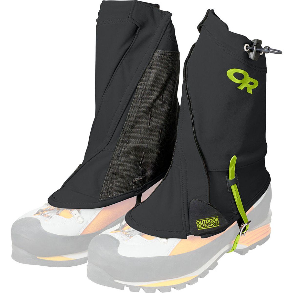 Outdoor Research Endurance Gaiters Black/Lemongrass, L/XL