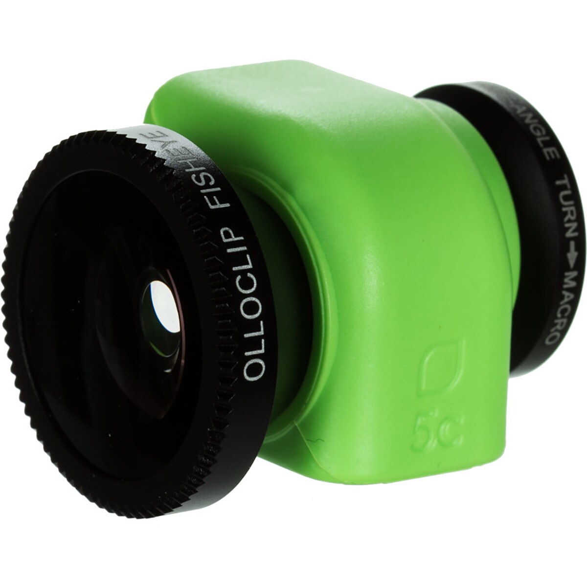 olloclip 3-in-1 Lens - iPhone 5c Black Lens\/Green Clip, One Size