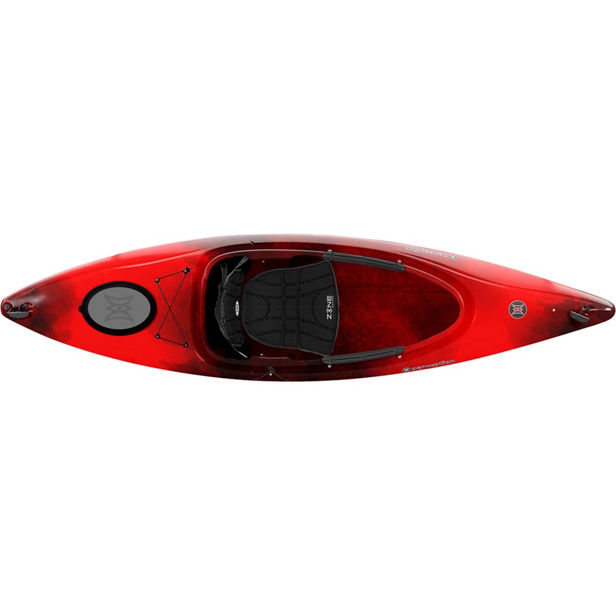 Color:Red Tiger Camo:Perception Prodigy 10.0 Kayak
