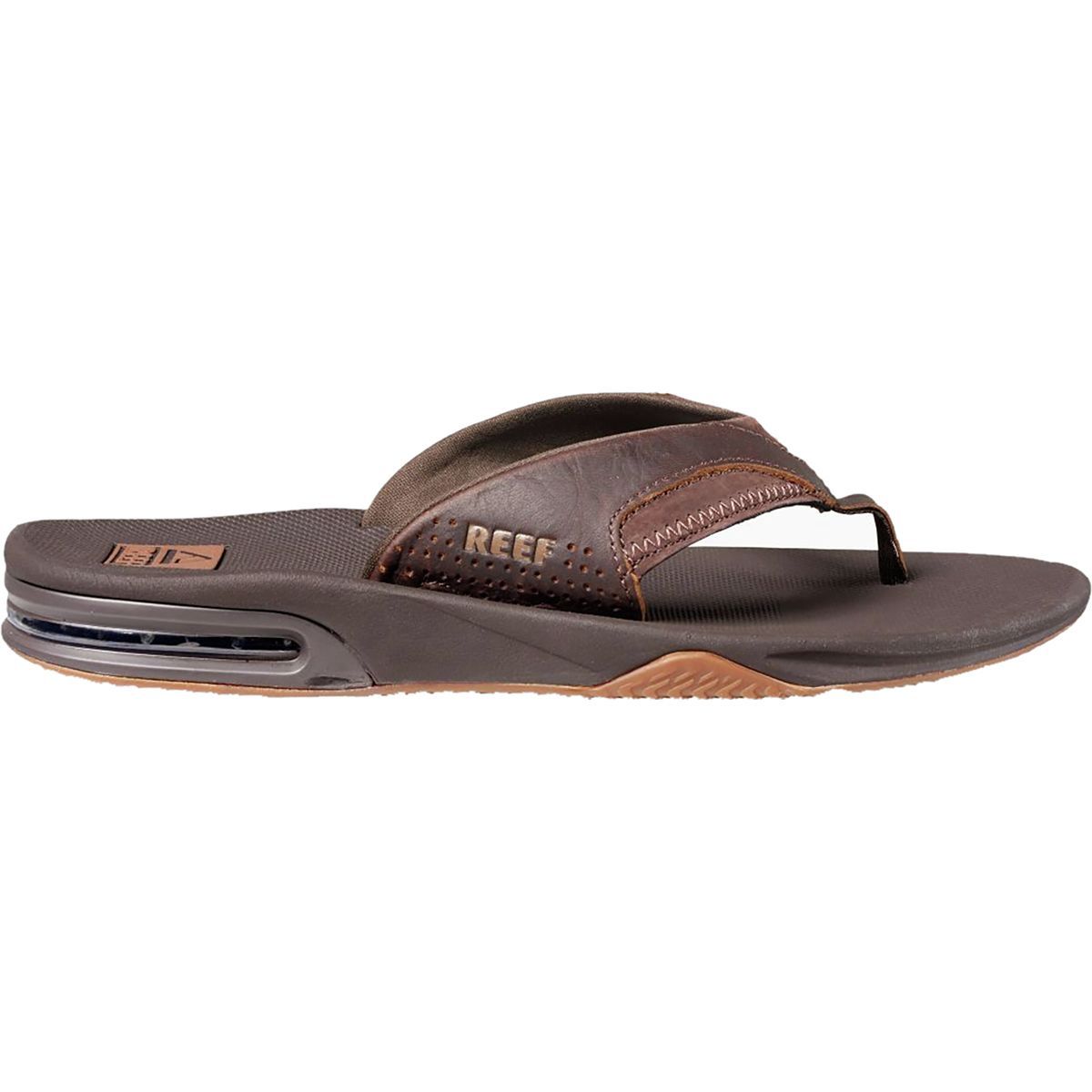 Reef Leather Fanning Flip Flops Men's eBay