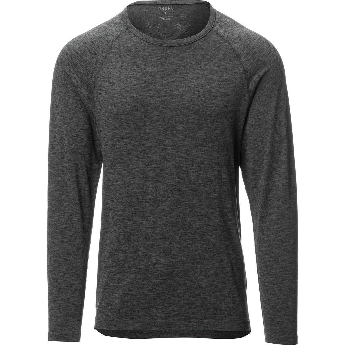 Rhone Forge Long-Sleeve Shirt - Mens Heathered Black, S