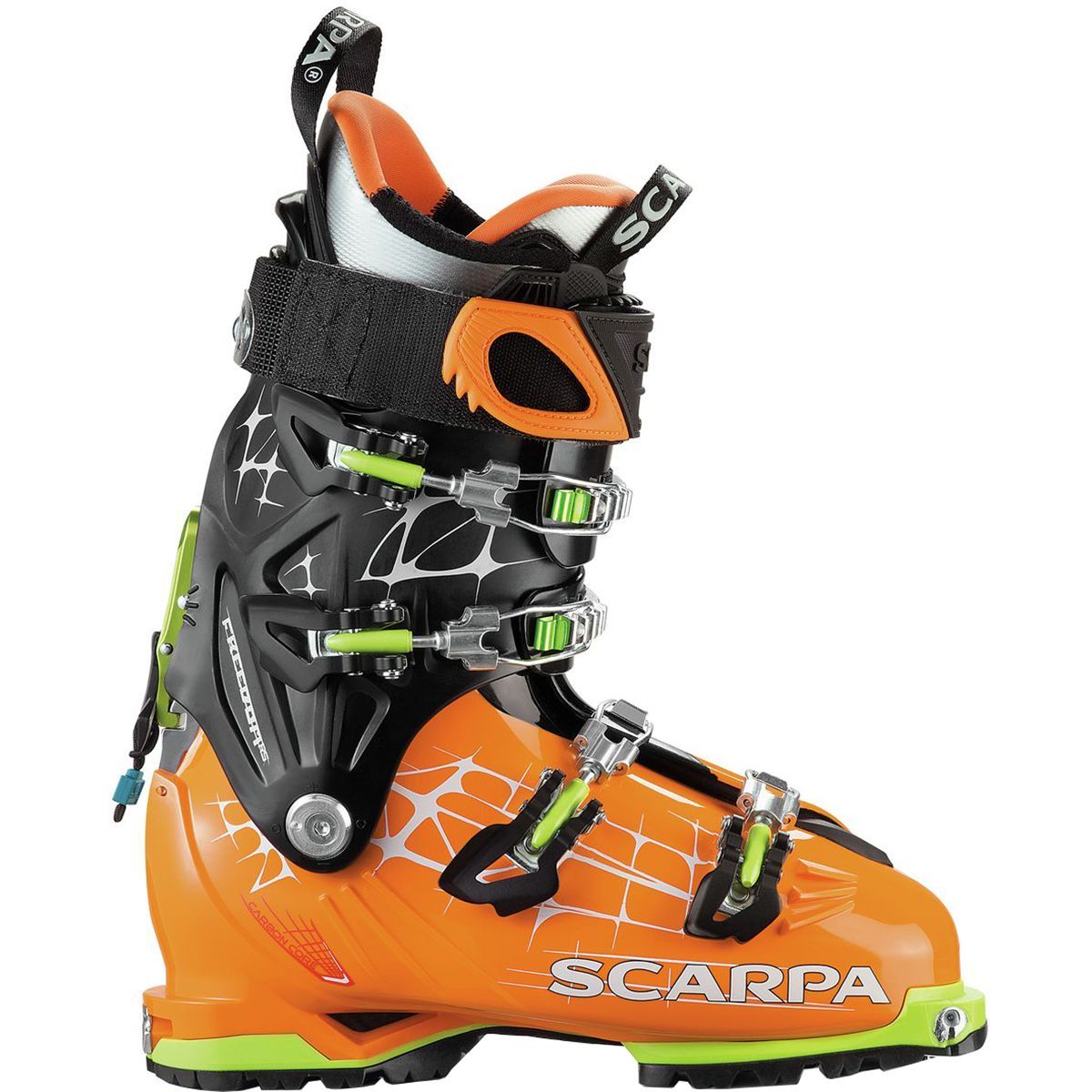 Scarpa Freedom RS Alpine Touring Boot Orange/Black, 25.0