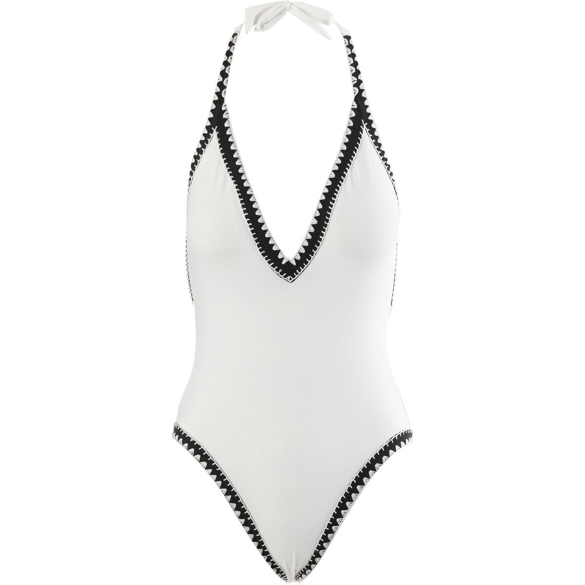 Seafolly Summer Vibe Deep "V" Maillot One-Piece Swimsuit - Women