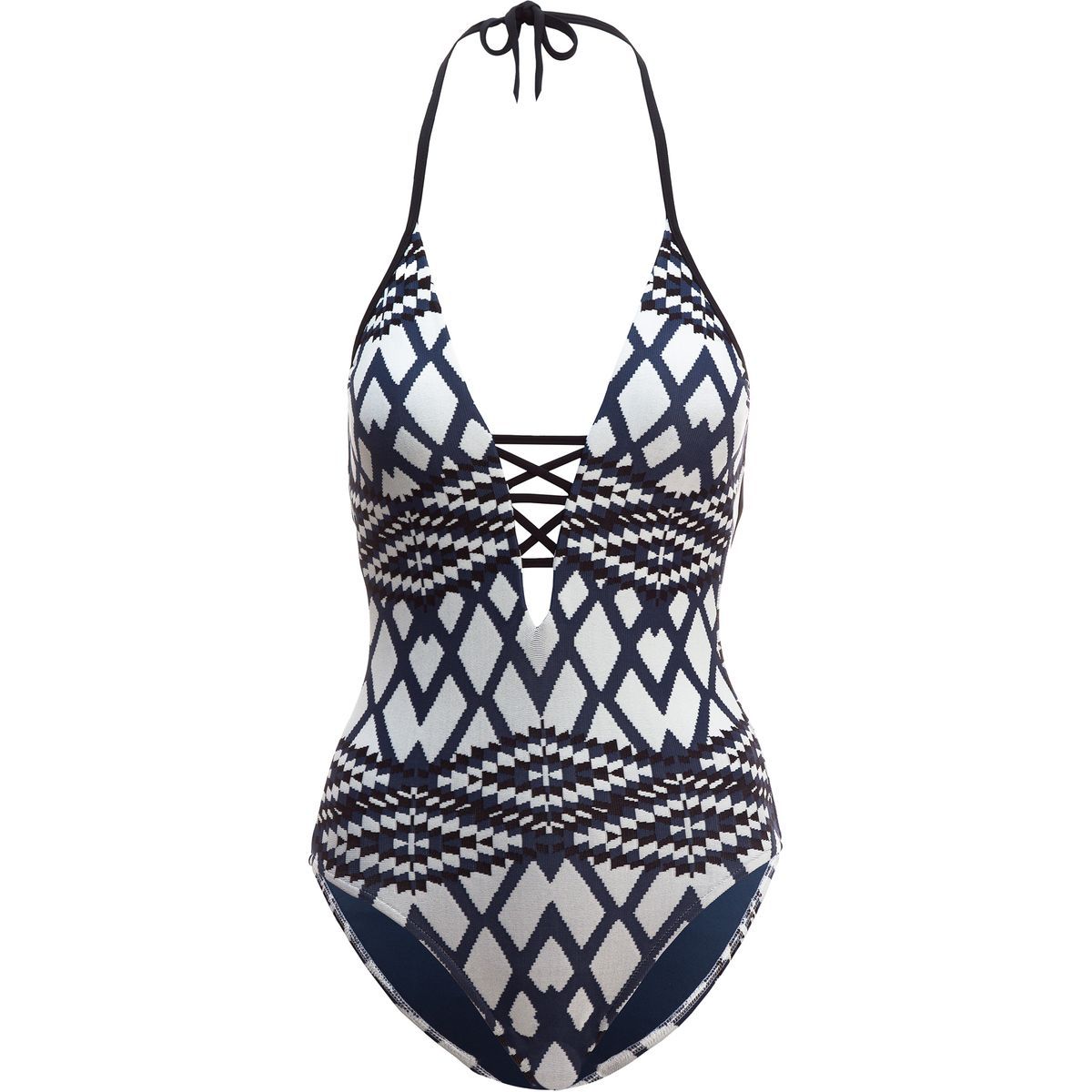 Seafolly Modern Tribe Deep V Maillot One-Piece Swimsuit - Women