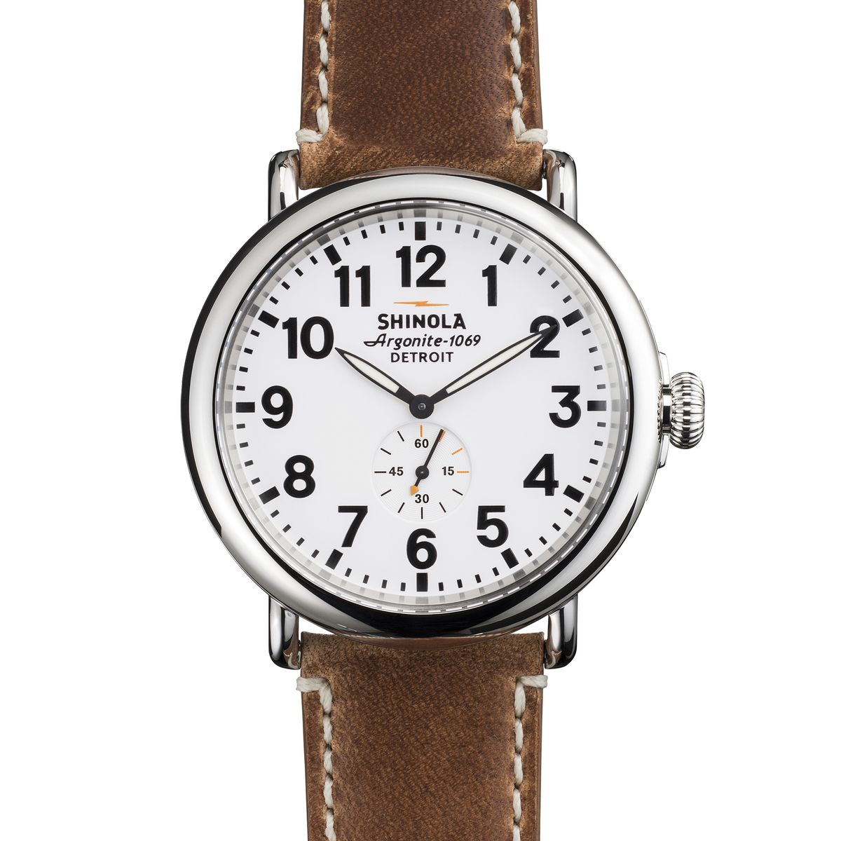 Shinola Runwell 47mm Leather Watch