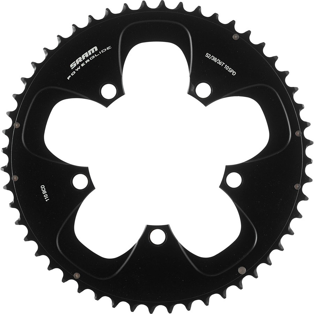 SRAM Red Outer Chainring - Road Black, 50T, S1, 110 BCD