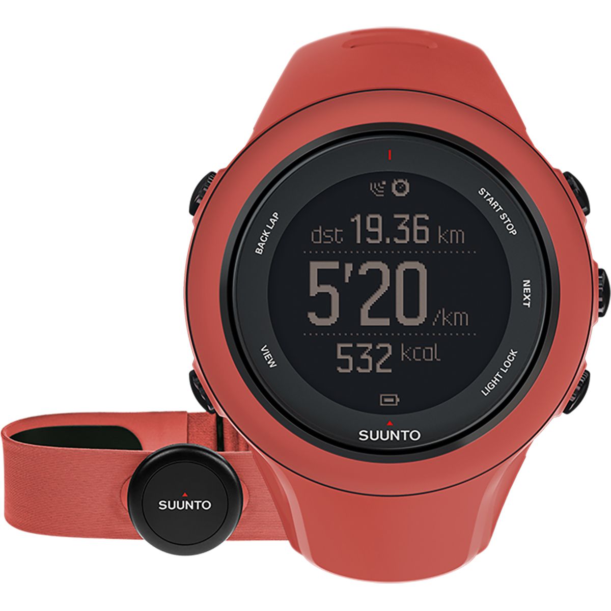Suunto Ambit3 Sport GPS Heart Rate Monitor Coral, One Size