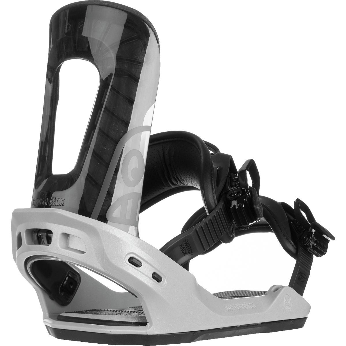 Switchback Session Snowboard Binding Black/White, M