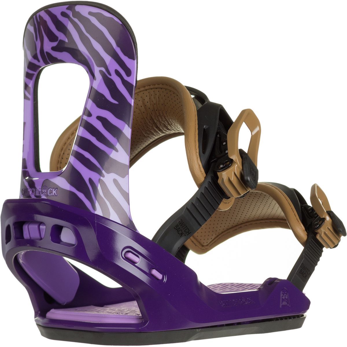Switchback Up Snowboard Bindings - Womens Purple/Tiger, S