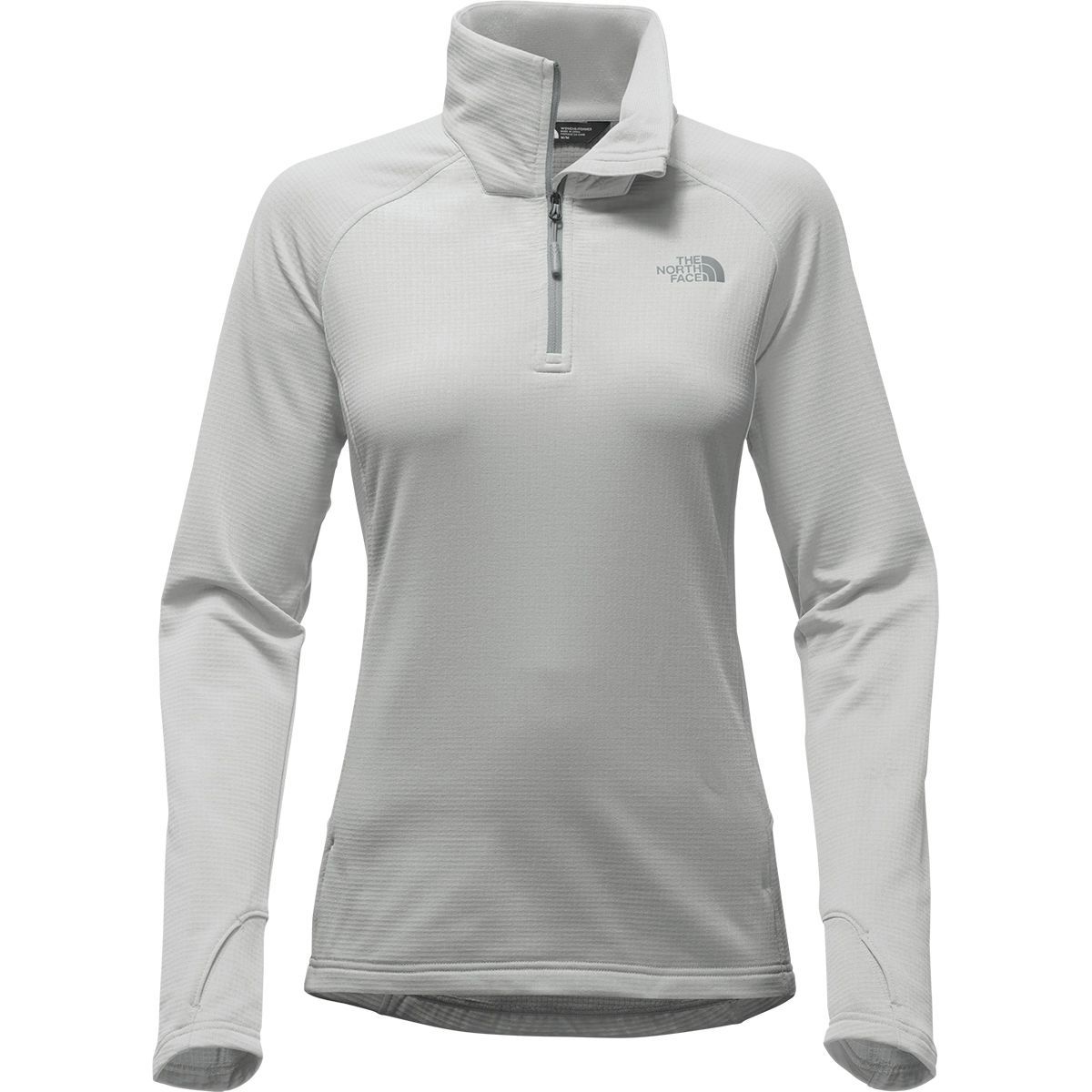 The North Face Borod 1/4 Zip Fleece Pullover Jacket - High Rise Grey