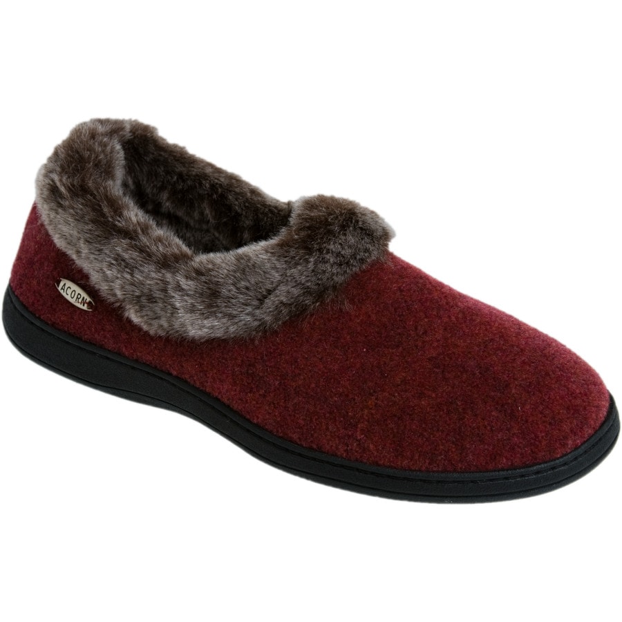 acorn  Women's   on Slipper Acorn Chinchilla Collar Backcountry.com  women sale slippers for