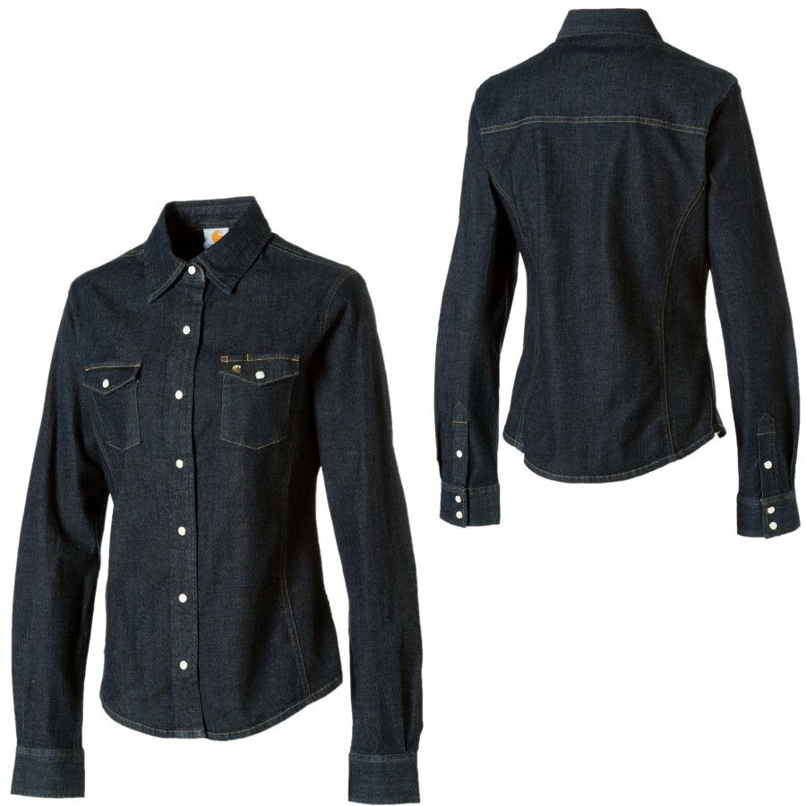 Carhartt Denim SnapFront Shirt LongSleeve Women's
