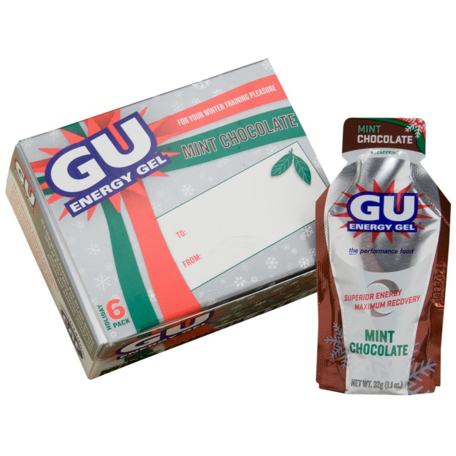 GU Mint Chocolate Energy Gel Box of 6