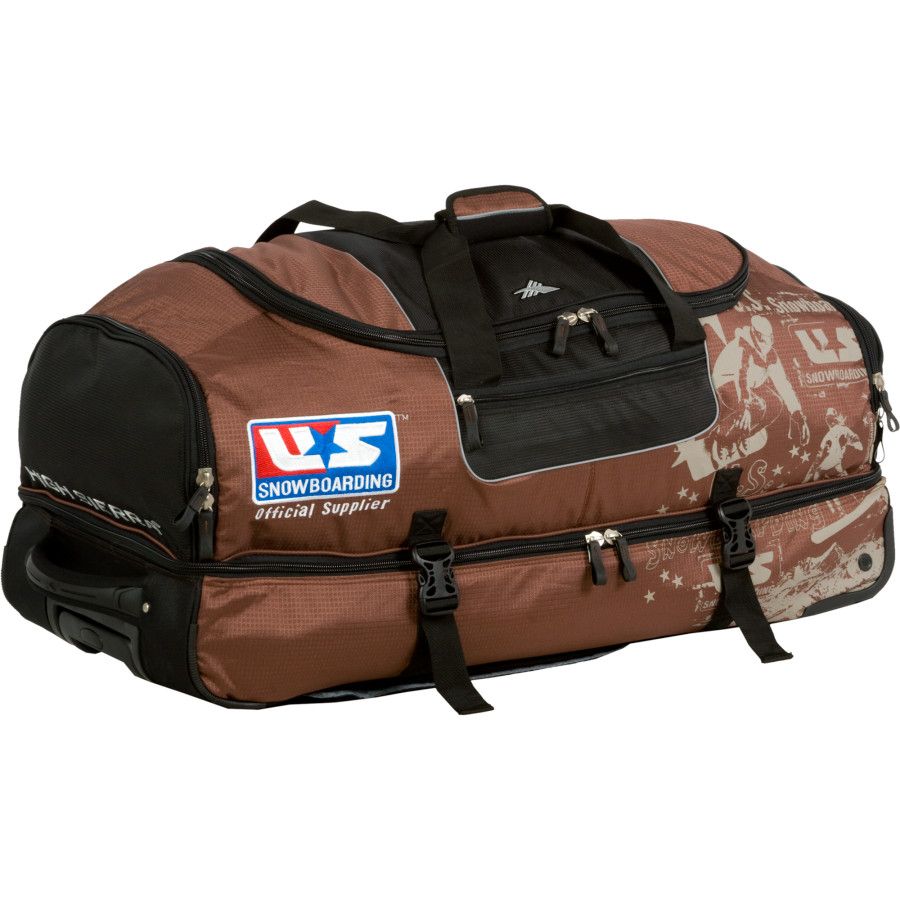 High Sierra US Snowboarding Team DropBottom Wheeled Duffel Bag