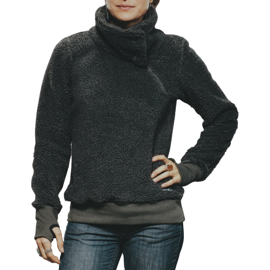 sherpa fleece pull over