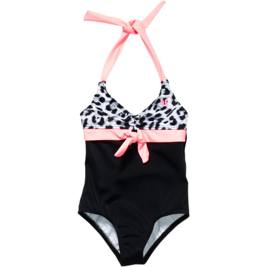 Hurley Leopard Halter OnePiece Swimsuit Toddler Girls'