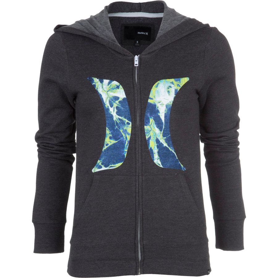 Hurley Skeleton Icon Slim Fleece Full-Zip Hoodie - Women's