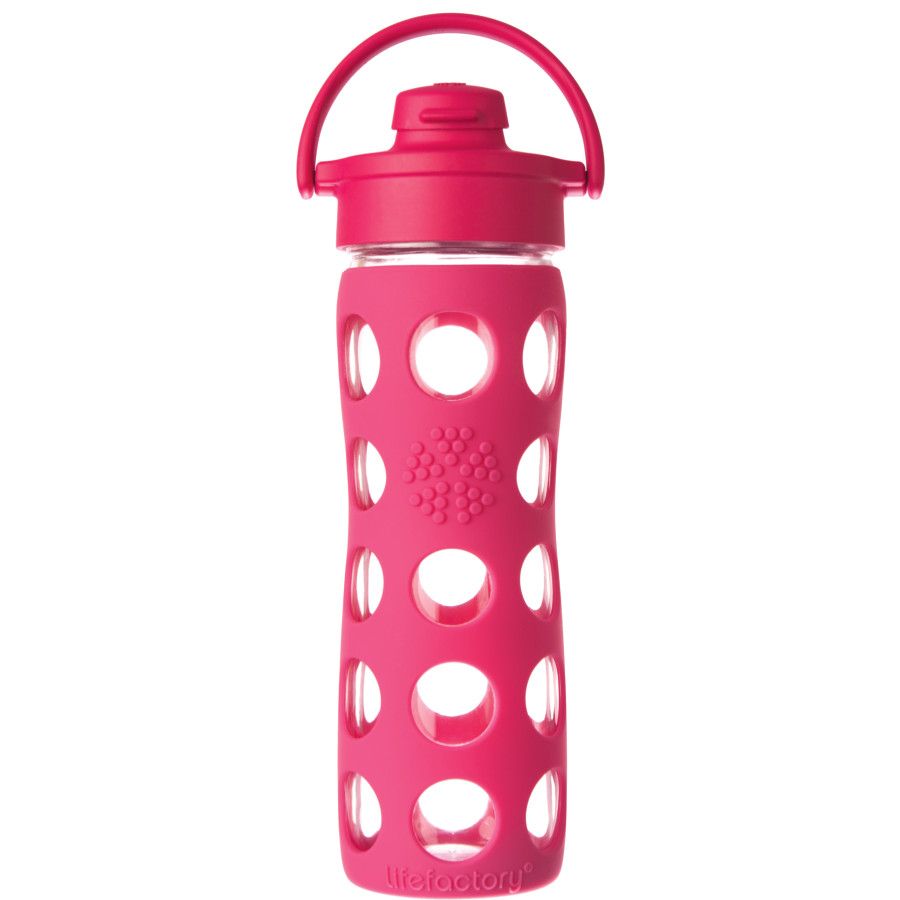 Lifefactory Glass Flip Cap Water Bottle 16oz