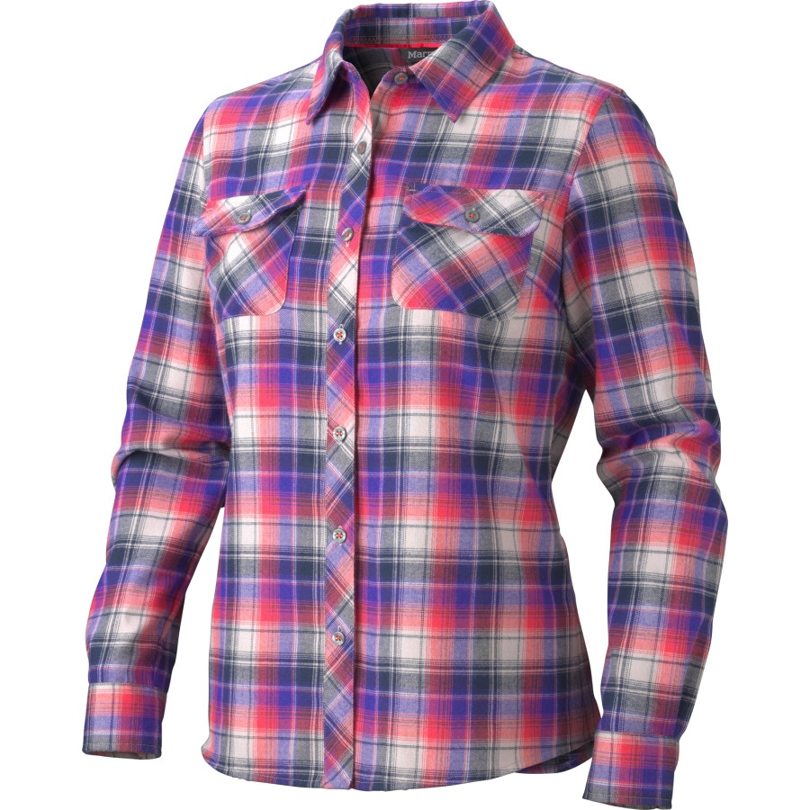 Womens Flannel Shirt - Fashionable / Red / Black / Rectangular Pattern Your Selections