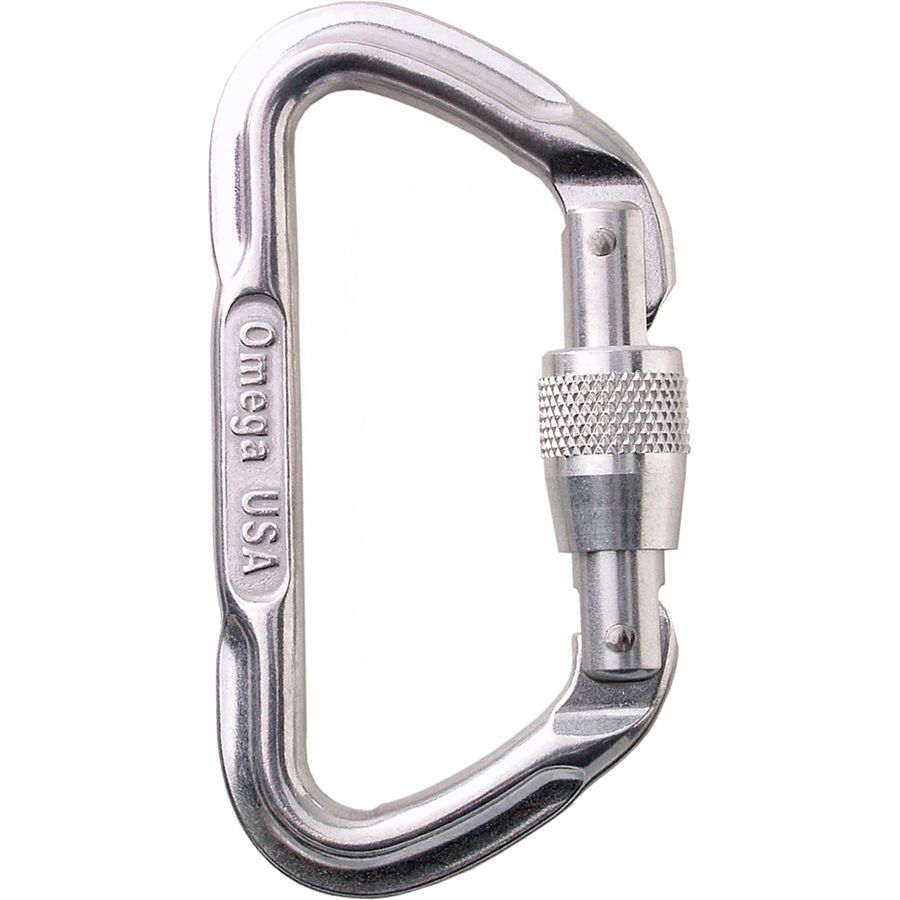 Omega Pacific Lite D ScrewLock Carabiner