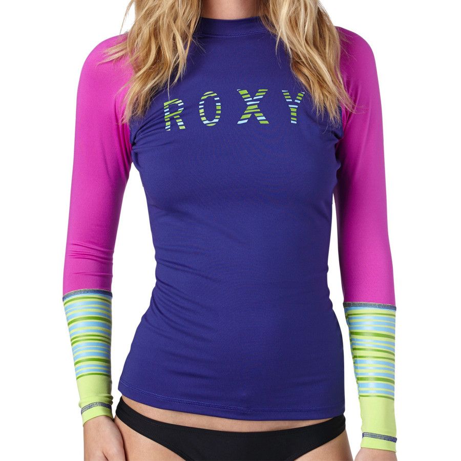 Roxy Long Sleeve Rash Guard at Earl Stone blog
