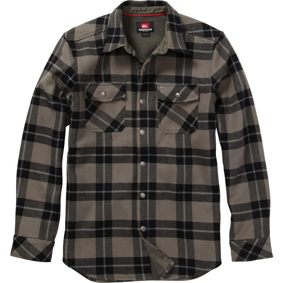 Quiksilver Simple Question Bonded Flannel Shirt LongSleeve Men's