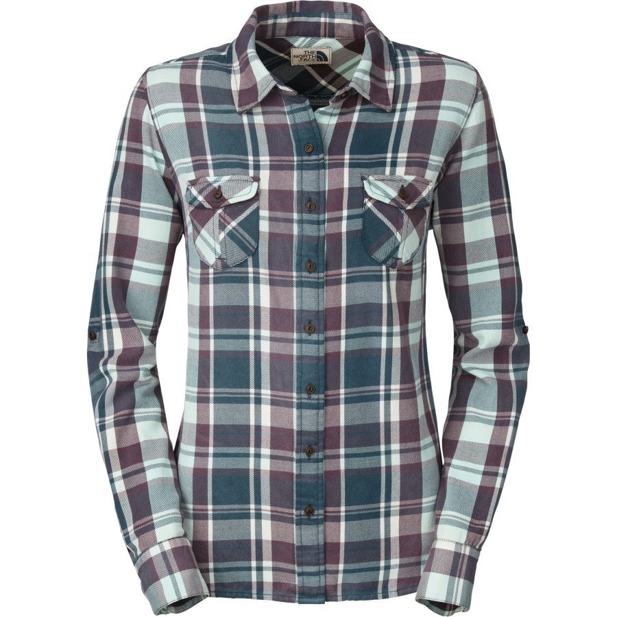 north face womens flannel shirts